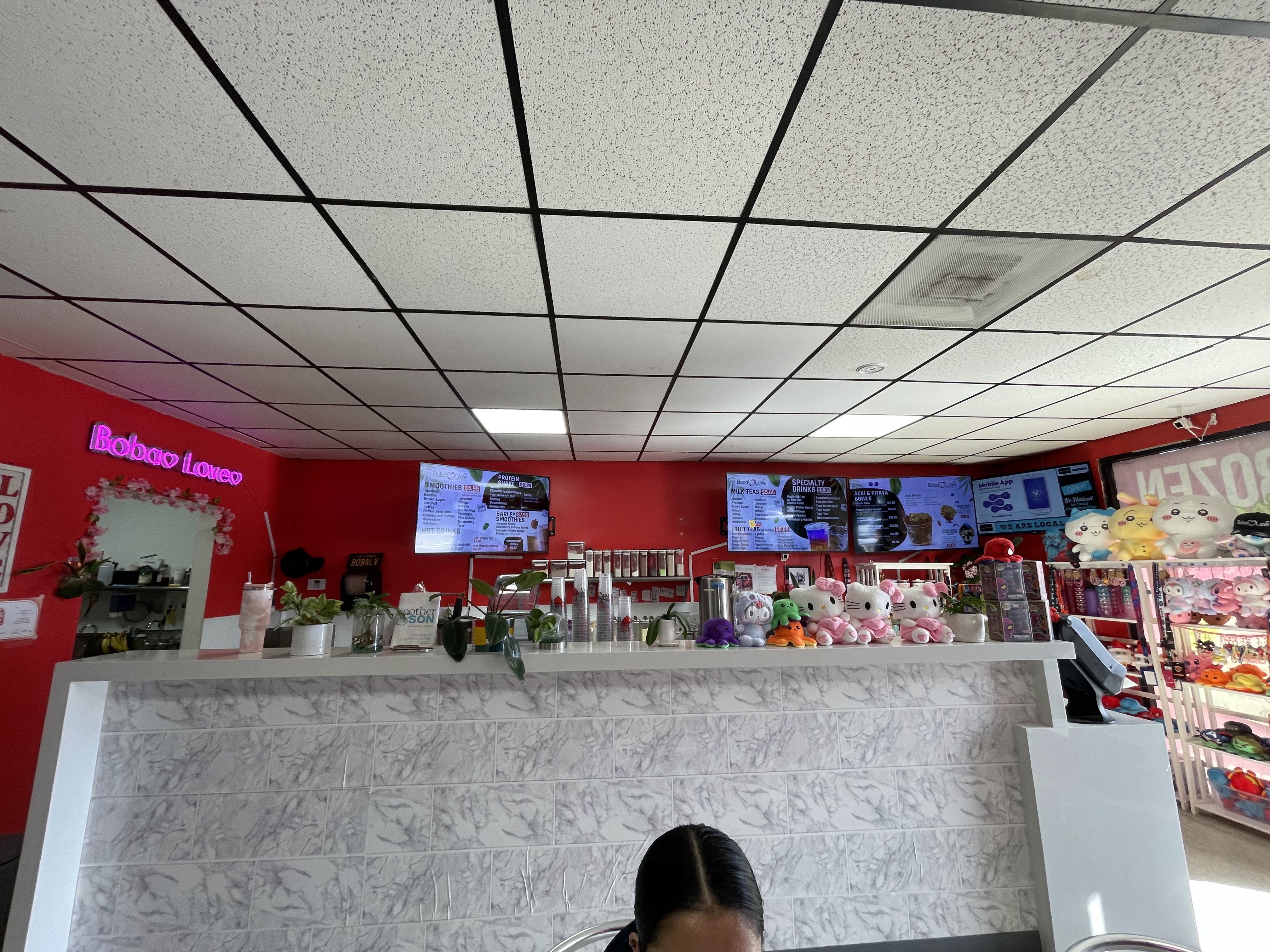 Order counter with menu screens